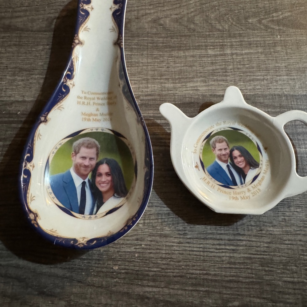 Prince Harry and Meghan Teapot Saucer